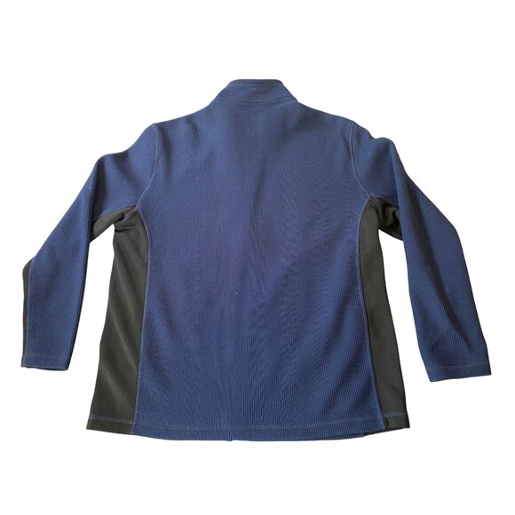 Izod Mens Advantage Performance Stretch Jacket Blue/Black Full Zip XL - Picture 2 of 10